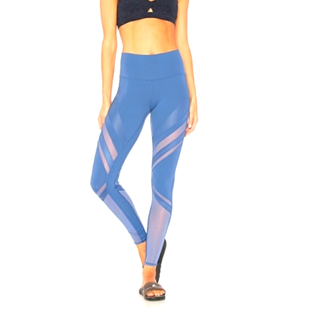 Alo Epic High Waisted leggings in cobalt blue M - Picture 1 of 7